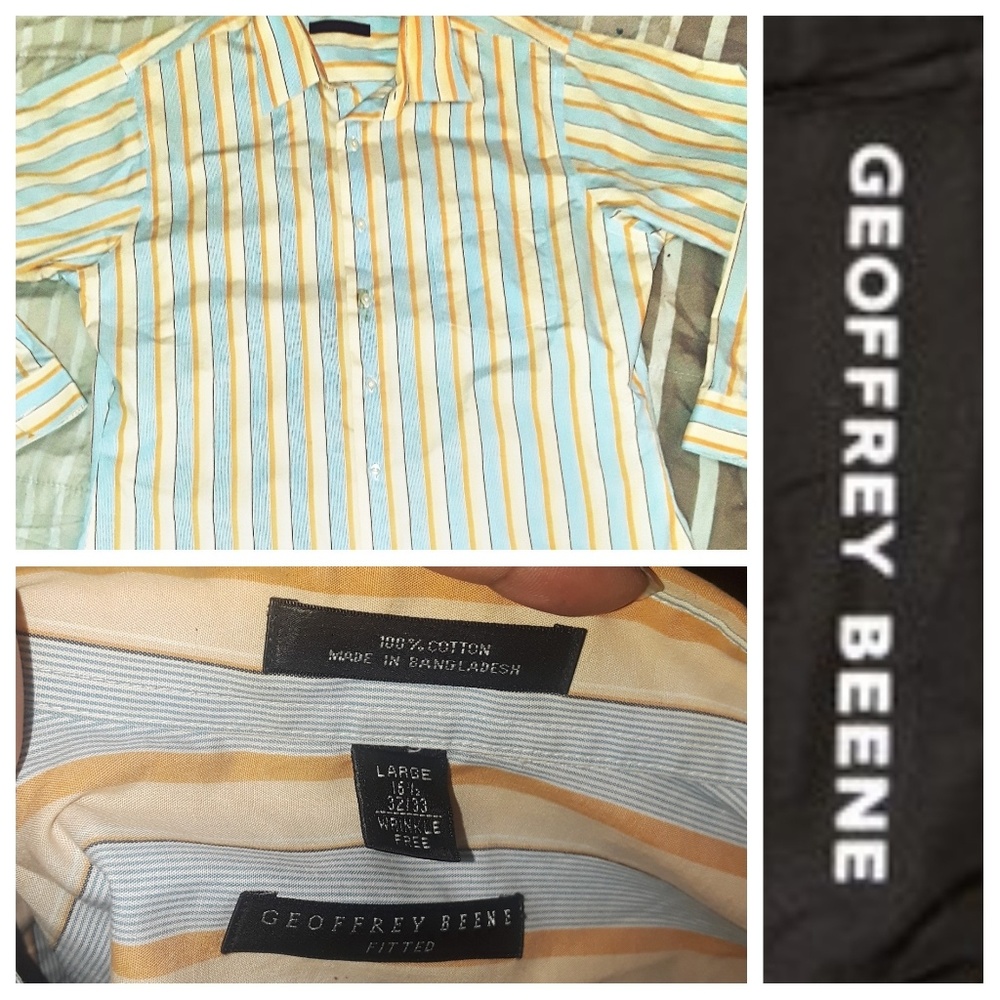 Geoffrey Beene button down collar shirt